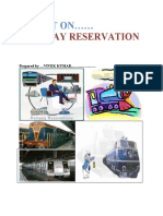 Railway Reservation: Projct On