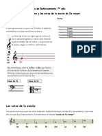 Guía de Trabajo 7º El Pentagrama y La Escala de Do Mayor