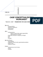 Case Conceptualization Worksheet