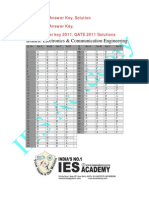 GATE 2011 Answer Key - Solution - GATE 2011 Solutions