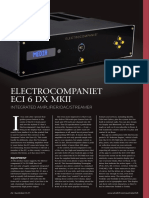 Electrocompaniet Eci 6 DX Mkii: Integrated Amplifier/Dac/Streamer