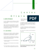 LENTES OFTÁLMICAS. 6.1. Lentes Esféricas. Puntos Situados A 30º Del Eje Óptico. para Conseguir Esta Condición Debemos Aplicar Las Elipses de