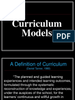 Curriculum Design Models