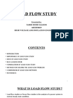 Load Flow Study: Tahir Mohd Saleem 16EEHM029 High Voltage and Insulation Engineering