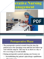 4 - Post Operative Nursing Management