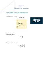 Motion in Two Dimensions