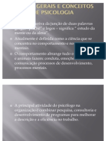 Noções Gerais e Conceitosde Psicologia