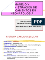 Manejo y Administración Fármacos en Neonatos