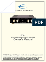 Owner's Manual: High Currentintegrated Amplifier