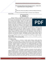 ISSN Publication An Analysis of Socio Economic Background of Organic Farmers A Study WithSpecial References To Mandya District