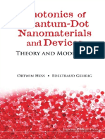 Photonics of Quantum-Dot Nanomaterials and Devices - Theory and Modelling 2011