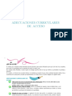 Adecuaciones Curriculares de Acceso