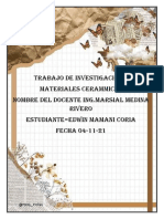 Informe de Materiales Ceramicos