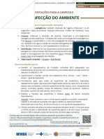 Orientações para A Limpeza e Desinfecção Do Ambiente - Protocolo Educação - Anexo 5