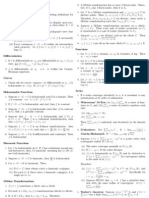 Complex Analysis Theorem Cheatsheet (Midterm)