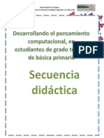 Secuencia Didáctica, Desarrollando El Pensamiento Computacional