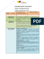 PROYECTO INTERDISCIPLINAR 1 - 2dos 21-22