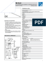 Pmi-Sle: Rectilinear Displacement Transducer With Magnetic Drag (Analog Output)