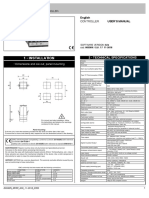 1 - Installation: - Dimensions and Cut-Out Panel Mounting