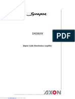 Digital Audio Distribution Amplifier: Downloaded From Manuals Search Engine