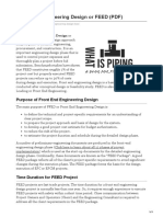 Front End Engineering Design or FEED PDF