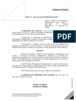 Manual para Análise e Aprovação de Projetos Prefeitura de Goiânia