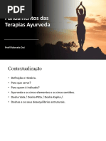 SLIDES AULA 01 - Terapias Ayurveda