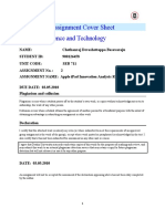 Assignment Cover Sheet Faculty of Science and Technology