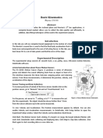 Basic Kinematics: Physics 151/161