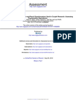 Internet Administration of Paper-and-Pencil Questionnaires Used in Couple Research Assessing Psychometrc Equivalence