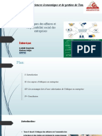 Éthiques Des Affaires Et RSE