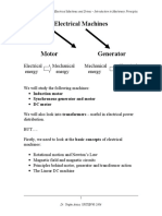 Electrical Machines: Electrical Mechanical Mechanical Electrical Energy Energy Energy Energy