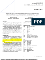 Model Steam Turbine Method For Evaluating HRSG Performance