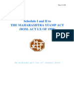 Schedule I and II To The Maharashtra Stamp Act (BOM. ACT LX OF 1958)