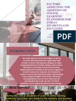 Factors Affecting The Adoption of Online Learning Platforms