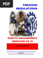 TR Events MGT Services NC III