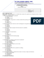 TLE 9 3rd Unit Assessment