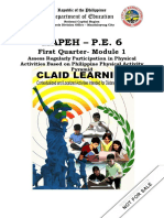 Mapeh - P.E. 6: First Quarter-Module 1