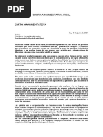 Carta Argumentativa Final