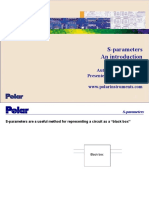 S-Parameters An Introduction: Author: Jean Burnikell Presented: Martyn Gaudion