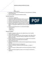 Características Evolutivas Del Niñx de 4 A 5 Años