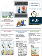 Tríptico Investigación de Accidentes