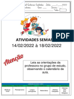 Atividade Semanal Fevereiro 2022