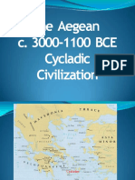 The Aegean C. 3000-1100 BCE Cycladic Civilization