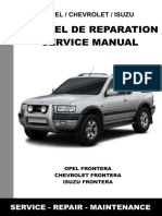 Opel Frontera, Chevrolet Frontera, Izusu Frontera - Manuel de Reparation - Service Manual