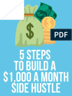 5 Steps To Build A $1,000 A Month Side Hustle