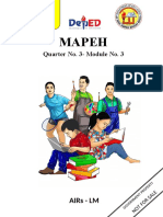 Mapeh: Quarter No. 3-Module No. 3