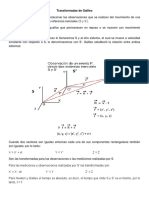 Transformadas de Galileo