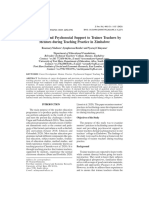 Development and Psychosocial Support To Trainee Teachers by Mentors During Teaching Practice in Zimbabwe