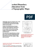 LECTURE 4-Watershed Boundary Delineation From Contour